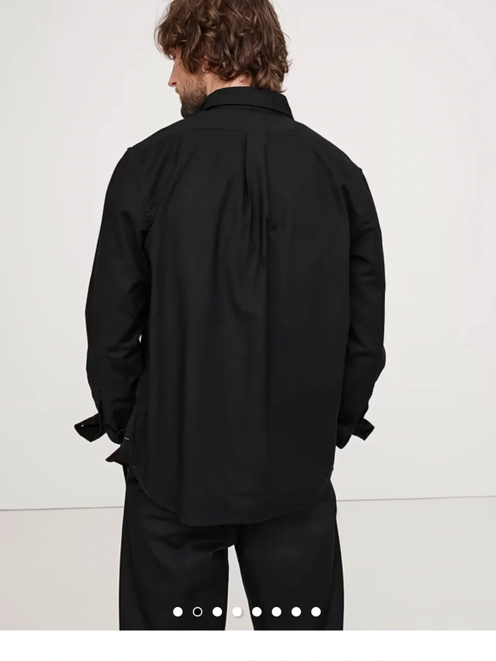 Banana Republic Black Standard-Fit Oxford Button-Down Shirt